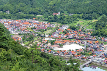 Fototapeta na wymiar 津和野町の風景