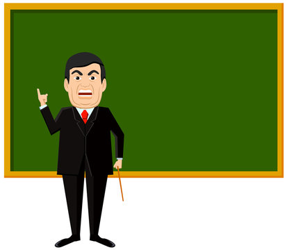Angry teacher vector image Stock Vector | Adobe Stock