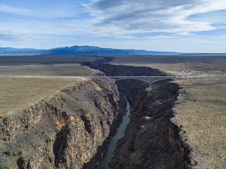 Rio Grande Gorge and Bridge near Taos, New Mexico