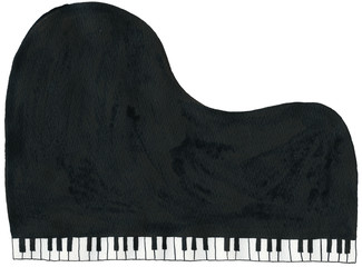 グランドピアノ（黒）grand piano black © Mimai Mig