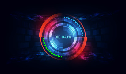 technology innovative big data concept background