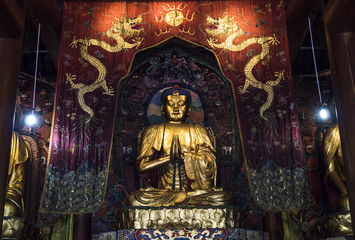 Buddha Inside Temple, China