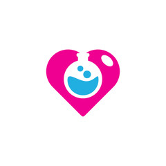 Lab Love Logo Icon Design
