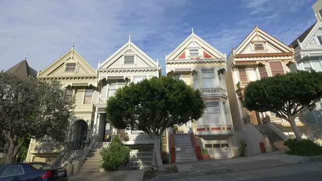 Houses on a steep street, San Francisco