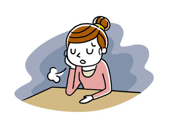 女性：うつ、落ち込む
