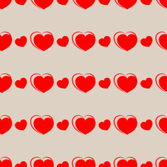 Heart seamless pattern