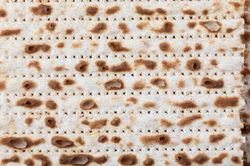 Matzah. Jewish traditional Passover bread. Pesach celebration symbol.