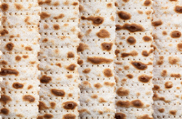 Matzah. Jewish traditional Passover bread. Pesach celebration symbol.
