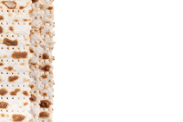 Matzah. Jewish traditional Passover bread. Pesach celebration symbol.