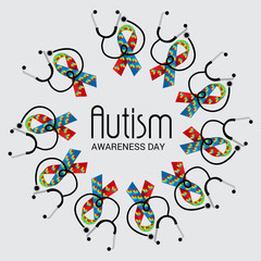 Fototapeta na wymiar Autism Awareness Day.