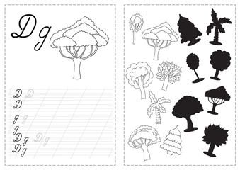 Alphabet letters tracing worksheet with russian alphabet letters - wood