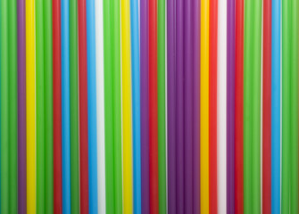Abstract background of colorful cocktail tubes