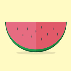 Watermelon vector modern icon - flat style graphic illustration