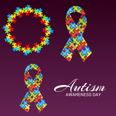 Fototapeta premium Autism Awareness Day.