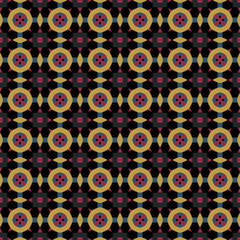 Repeatable Retro geometric pattern. Fabric print. Design for prints on fabrics, textile, cover, paper, interior, patchwork