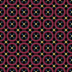Repeatable Retro geometric pattern. Fabric print. Design for prints on fabrics, textile, cover, paper, interior, patchwork