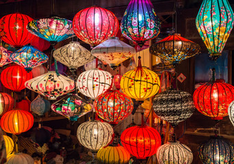 Asian lanterns in international lantern  festival