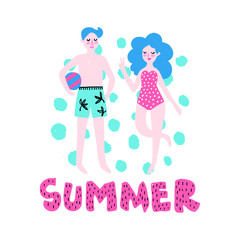 Vector summer card