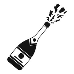 Champagne icon. Simple illustration of champagne vector icon for web