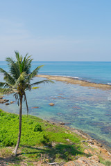 Fototapeta na wymiar March 3, 2018. Gale, Sri Lanka. View of the sea from the fortress.