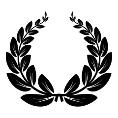 Leaf wreath icon. Simple illustration of leaf wreath vector icon for web