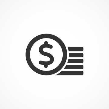 Vector image of money icon.
