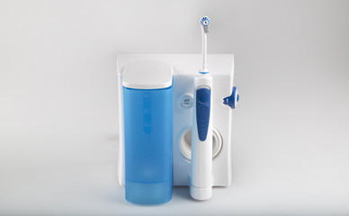 electric tooghbrush on the white background