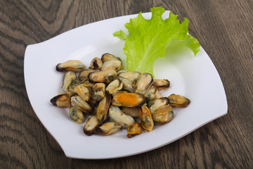 Pickled mussels