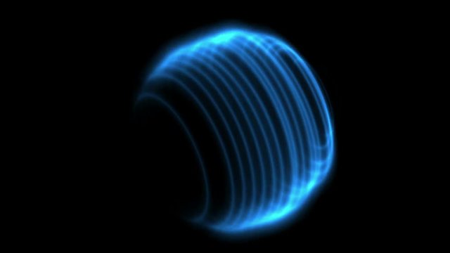 4k Abstract atom core,high-tech science technology background,mystery future science-fiction energy circle sphere ball,optic vortex,power wire lines electric curve magnetic fields.