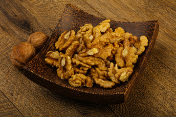 Opened walnuts