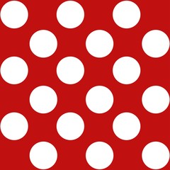 Polka dot seamless retro pattern