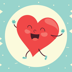 Vector Illustration Of Cartoon Heart