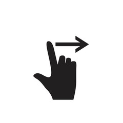 Screen swipe vector illustration