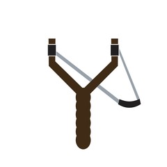 Slingshot Cartoon Vector Illustration