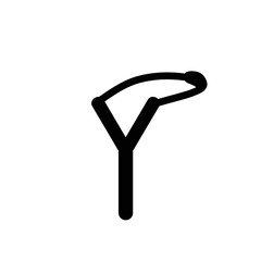 Slingshot Cartoon Vector Illustration