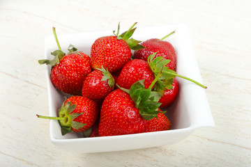Strawberry in the bowl