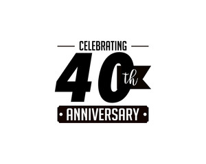 forty years anniversary badge