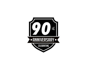 ninety years anniversary badge