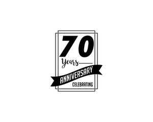 seventy years anniversary badge
