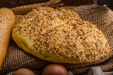 Homemade bread, product photo