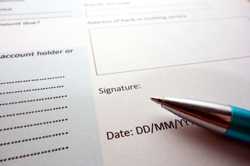 Signing a document