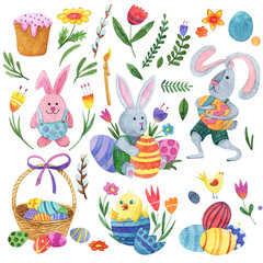 great watercolor Easter set