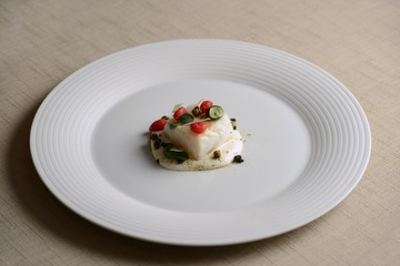 ファイン・ダイニング、レストランの綺麗な料理
