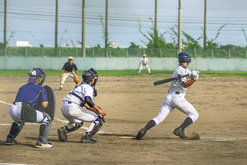 高校野球試合風景