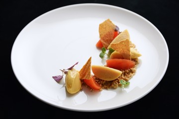 レストランの綺麗なデザート