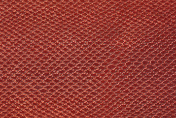 large red background of scales