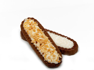 Tasty cookies isolated on the white