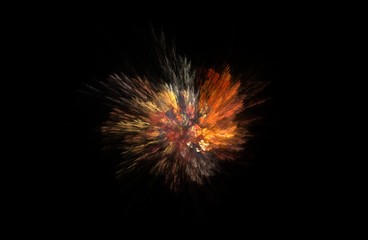 Fototapeta premium fractal illustration of combustion