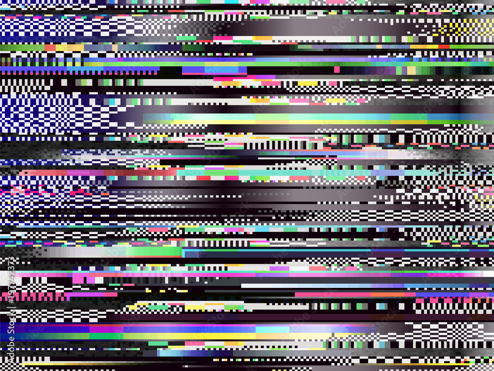 Poster glitch computer screen fail data error tv signal error 1
