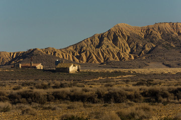 Fototapeta na wymiar Berdenas Reales desert in Spain